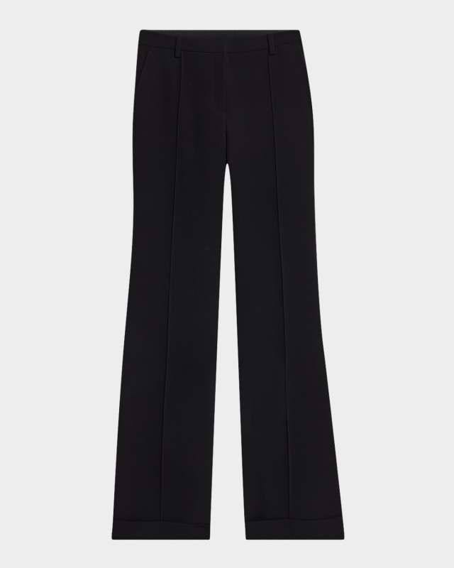 Max Cuffed Straight-Leg Pants